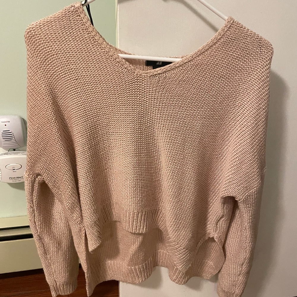 light pink sweater